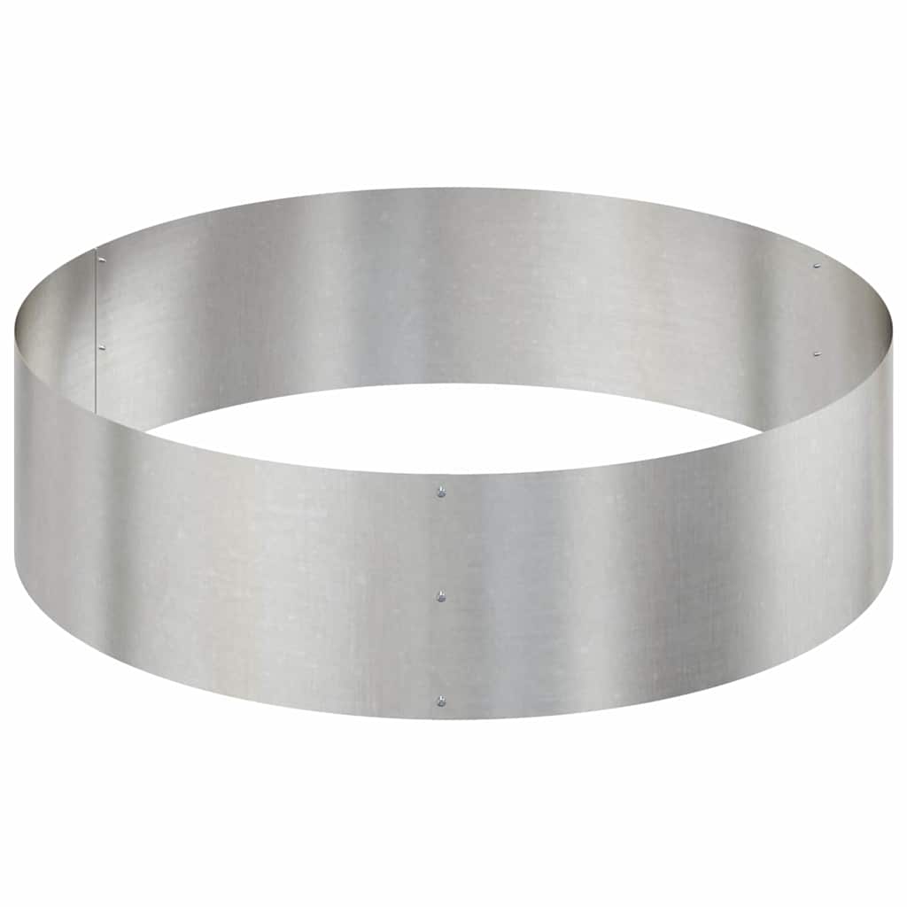 Gartenblumentopf Silber 120 x 120 x 20 cm Edelstahl